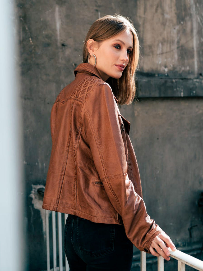 BIKER MILENA CAMEL 2