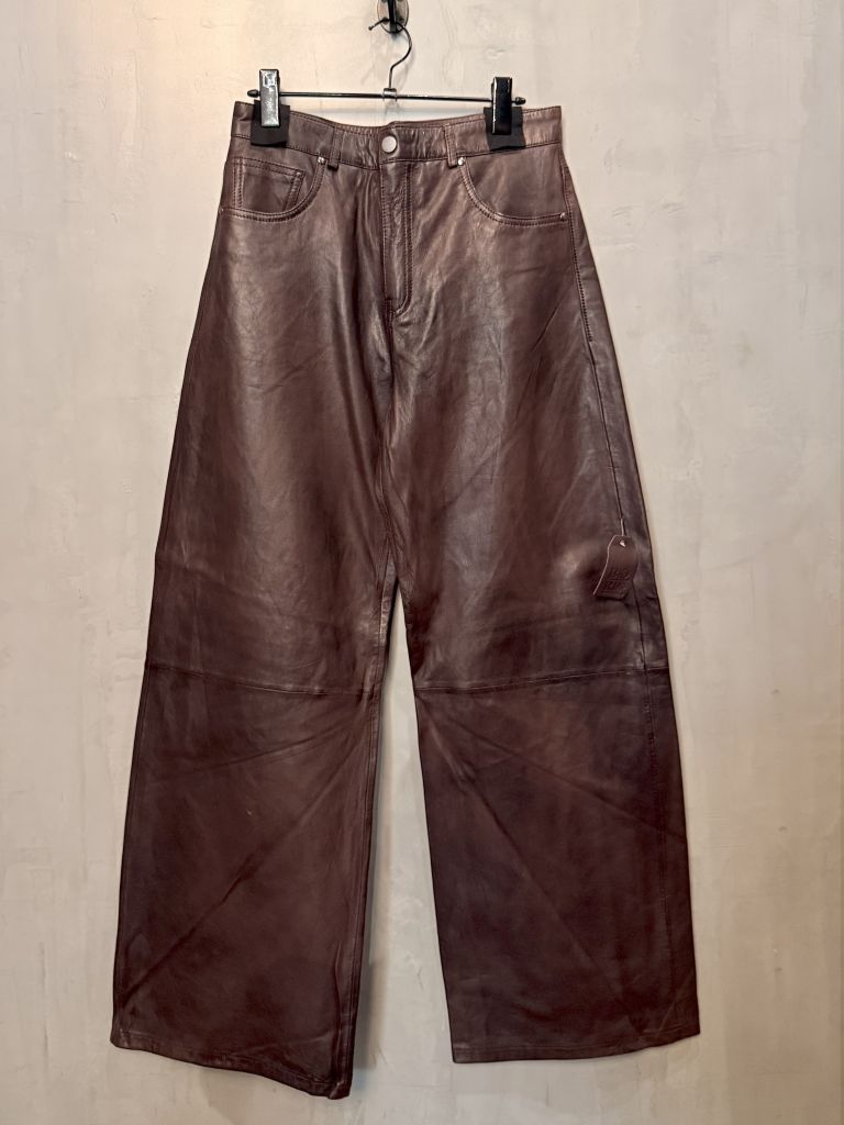 Pantalon Cuero Wideleg