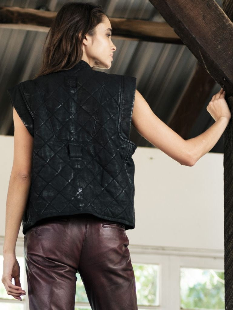Chaqueta cuero Adelfa