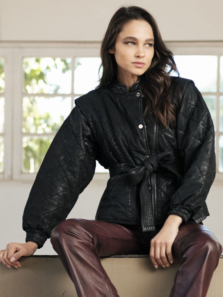 Chaqueta cuero Adelfa