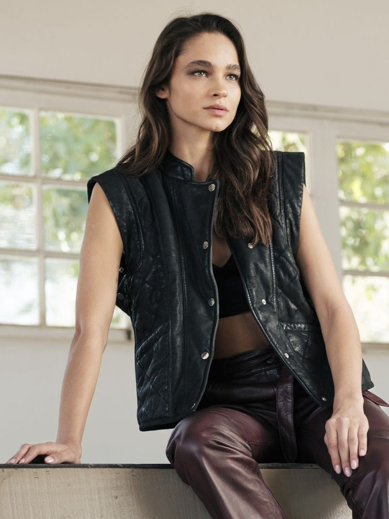 Chaqueta cuero Adelfa