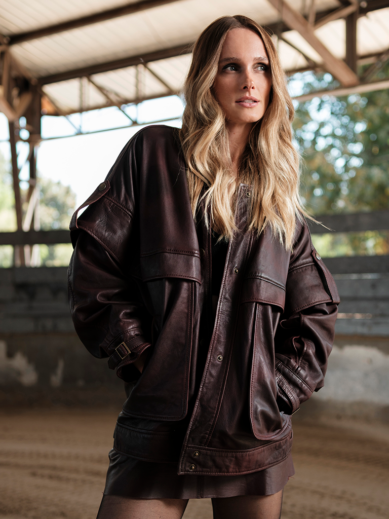 Chaqueta Holly Burdeo
