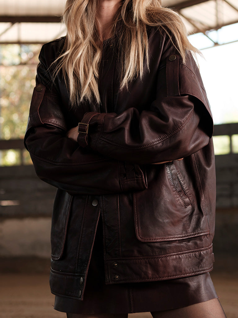 Chaqueta Holly Burdeo