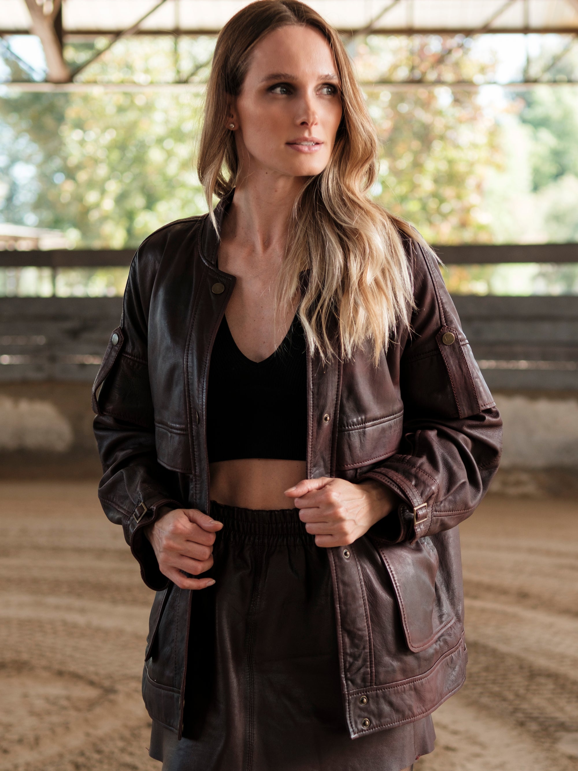 Chaqueta Holly Burdeo