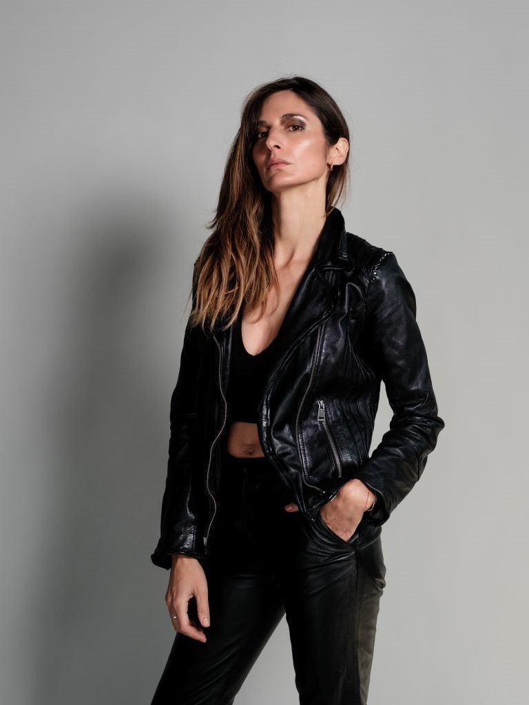 Biker Cuero Estrella Negra - Bor spa