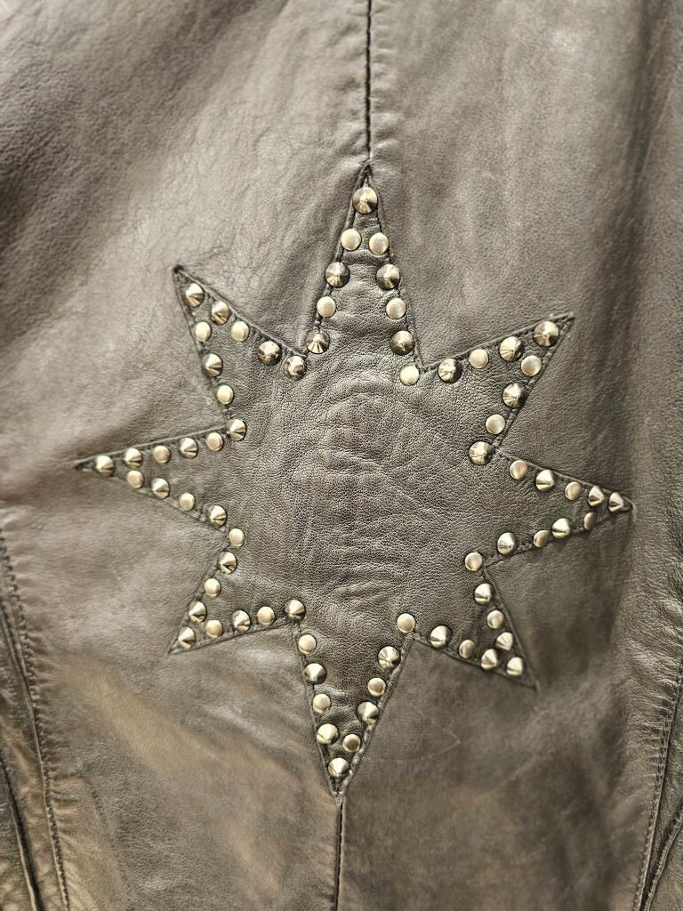 Biker Cuero Estrella Negra - Bor spa