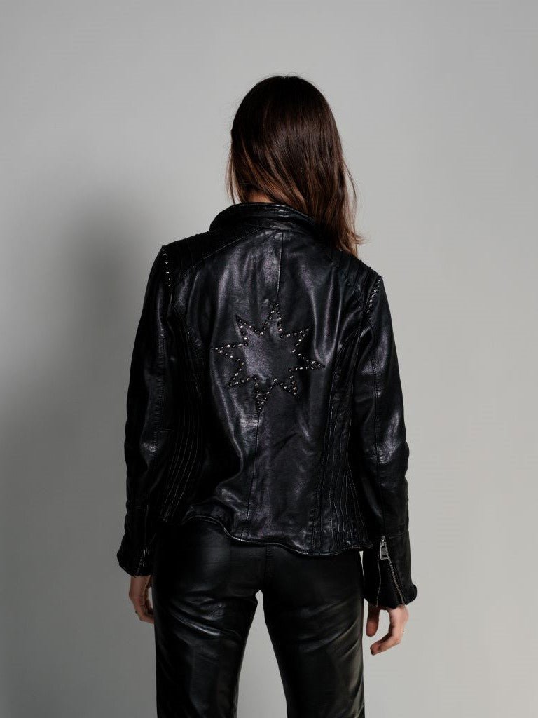 Biker Cuero Estrella Negra - Bor spa