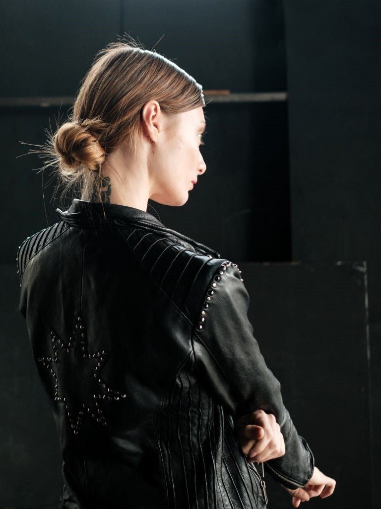 Biker Cuero Estrella Negra - Bor spa