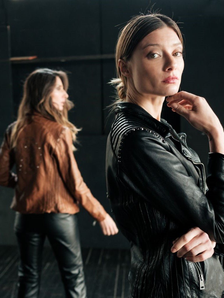 Biker Cuero Estrella Negra - Bor spa