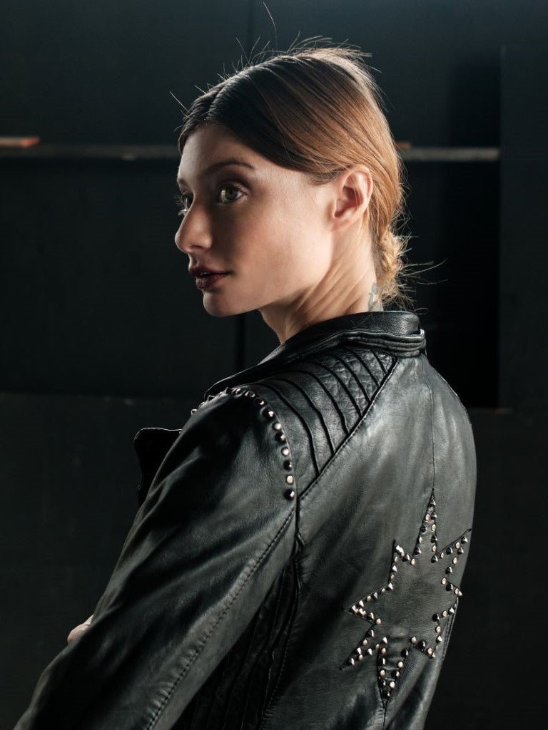 Biker Cuero Estrella Negra - Bor spa