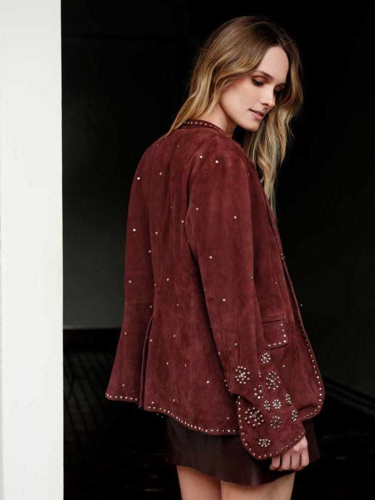 Blazer Gamuza Lotus Burdeo - Bor spa