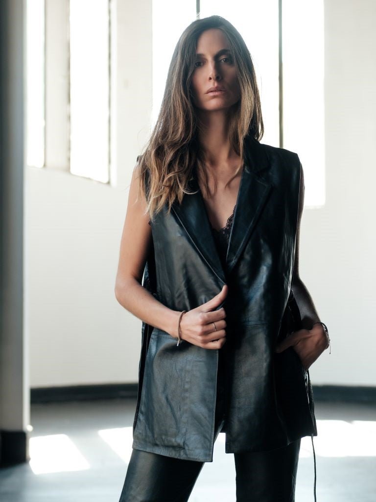 Blazer Vest Cuero - Bor spa