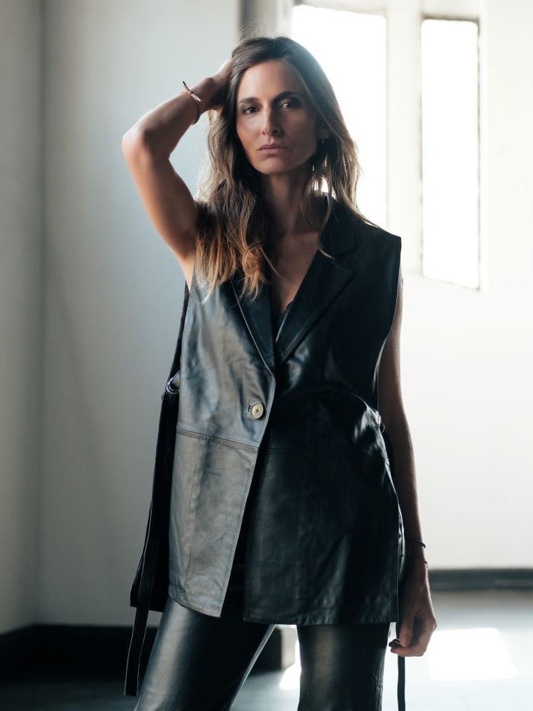 Blazer Vest Cuero - Bor spa