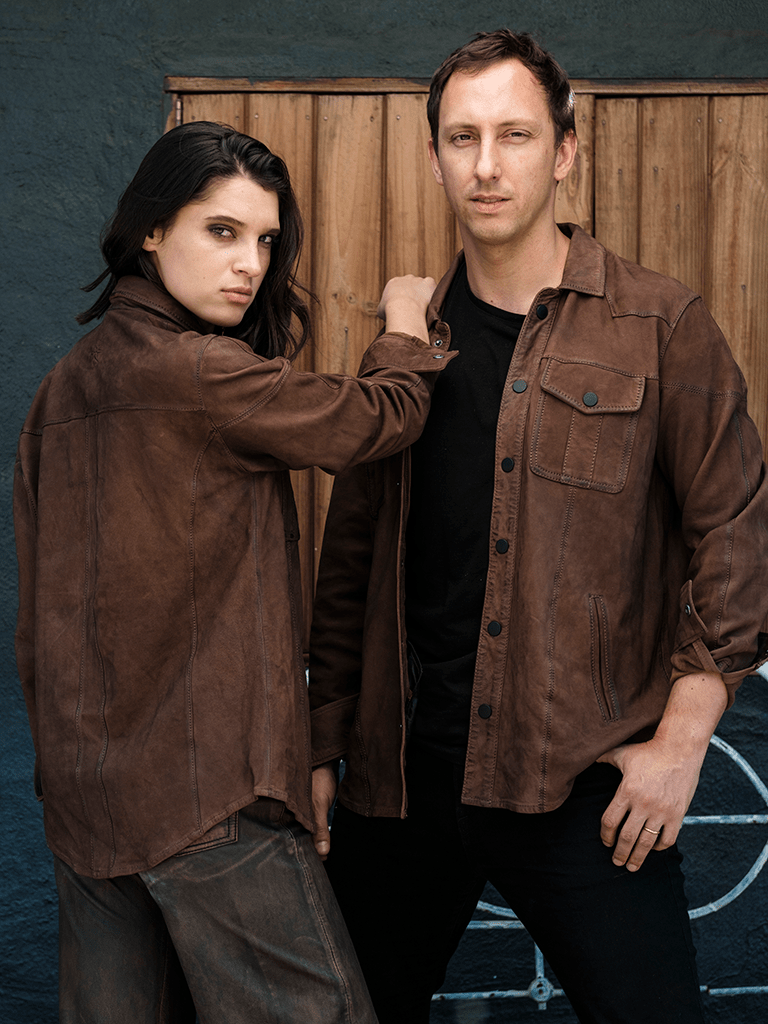 Camisa Cuero Guayacan Unisex  en cuero premium — BOR Boutique