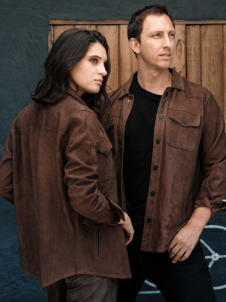 Camisa Cuero Guayacan Unisex  en cuero premium — BOR Boutique