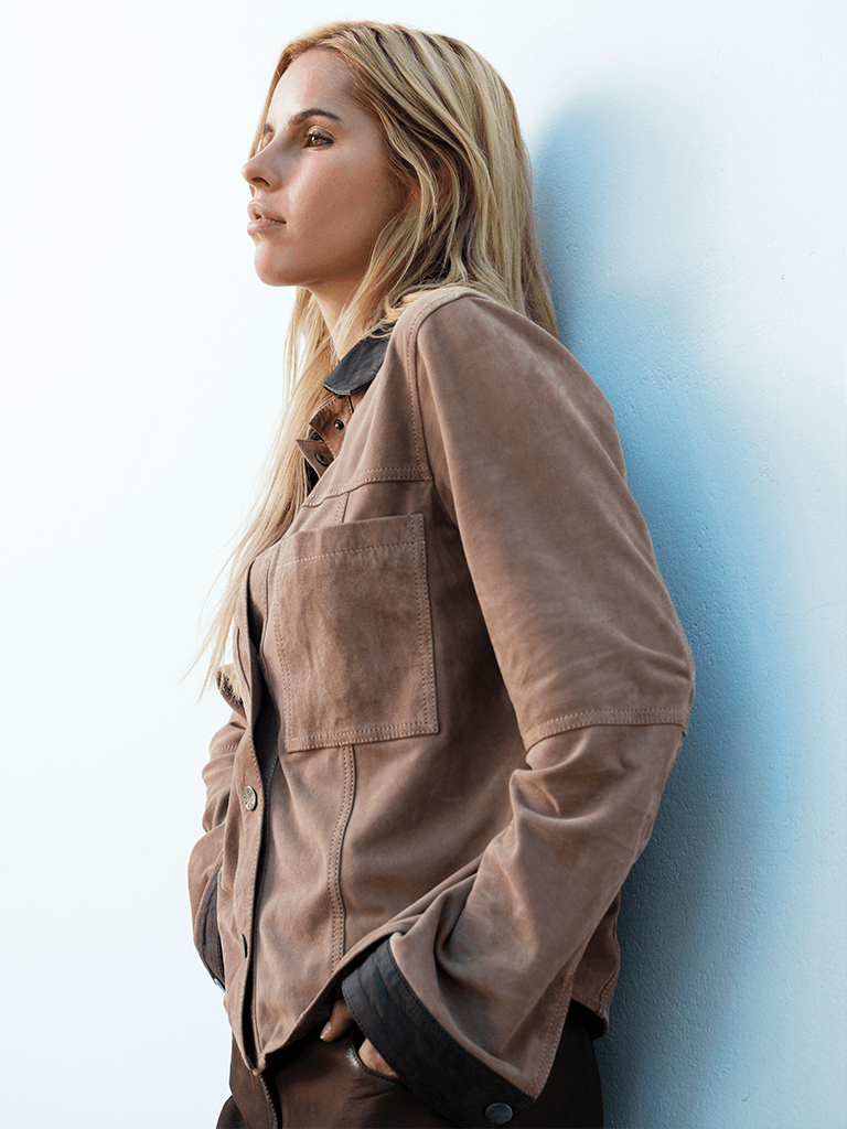 Camisa Gamuza Moss Bicolor Taupe - Bor spa