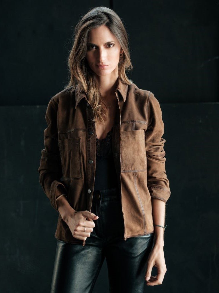 Camisa Gamuza Moss Café - Bor spa