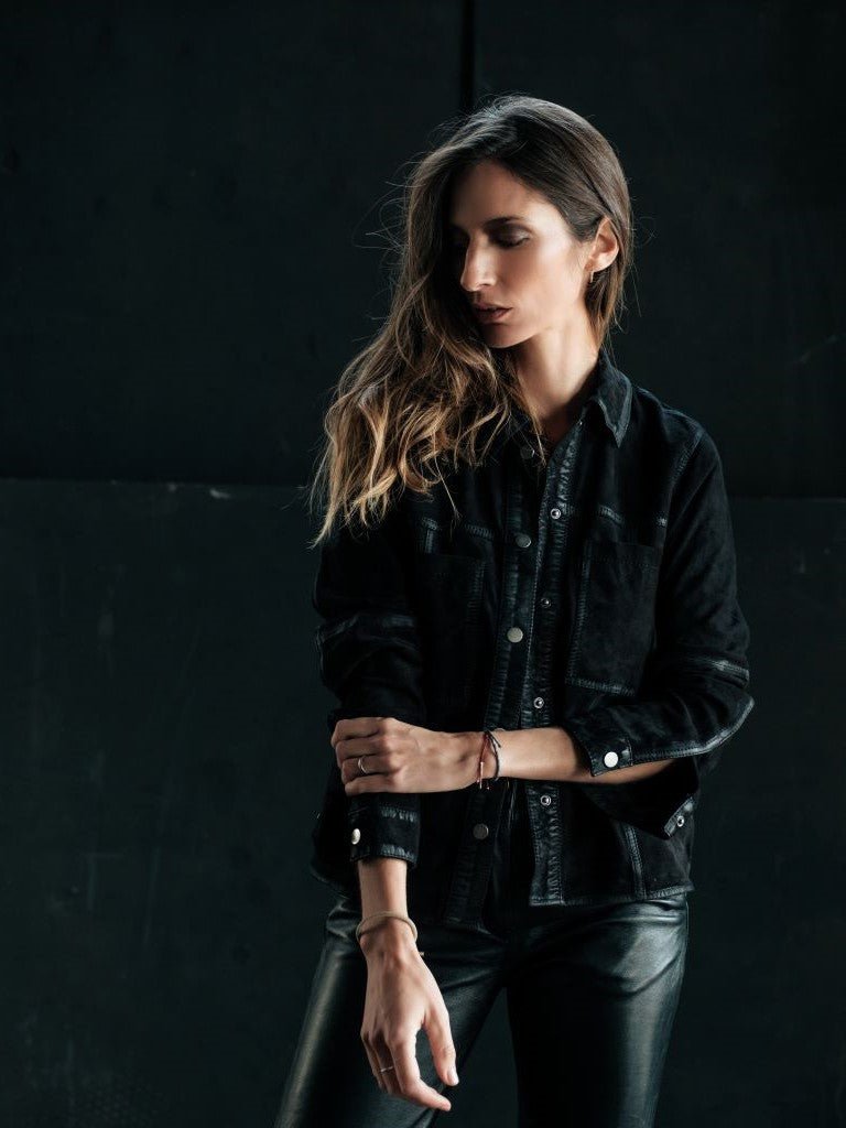 Camisa Gamuza Moss Negra - Bor spa