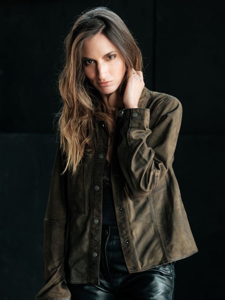 Camisa Gamuza Moss Verde - Bor spa