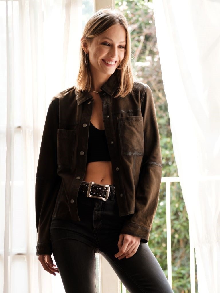 Camisa Gamuza Moss Verde - Bor spa