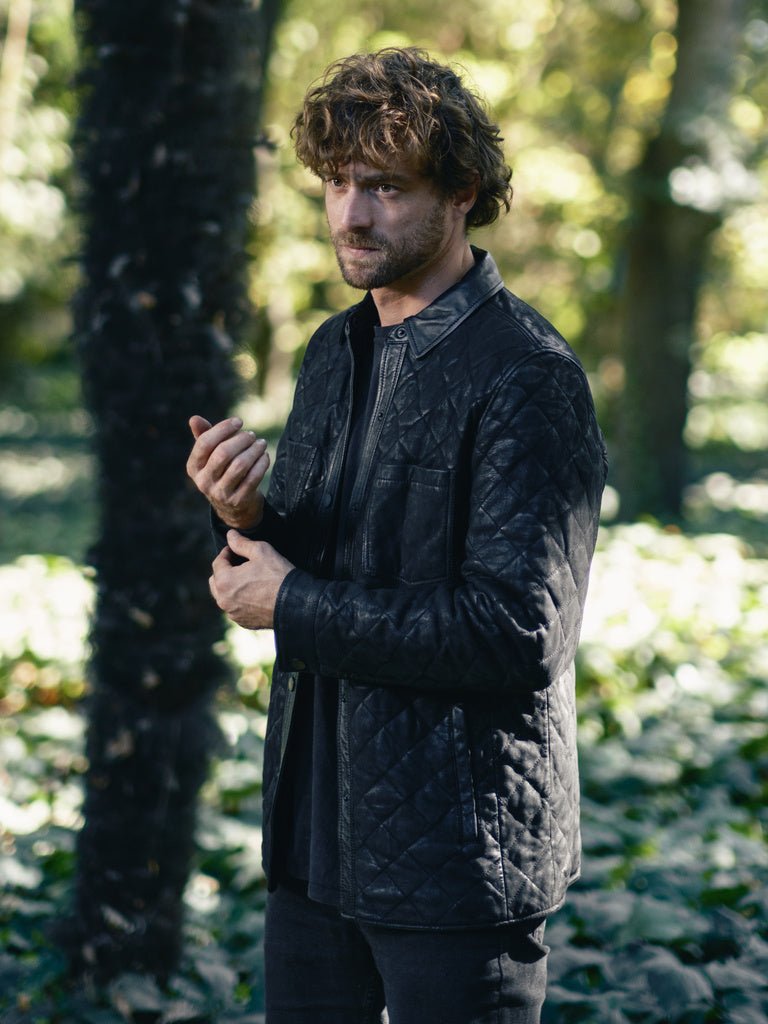 Chaqueta Atlas Negro Nobuck - Bor spa
