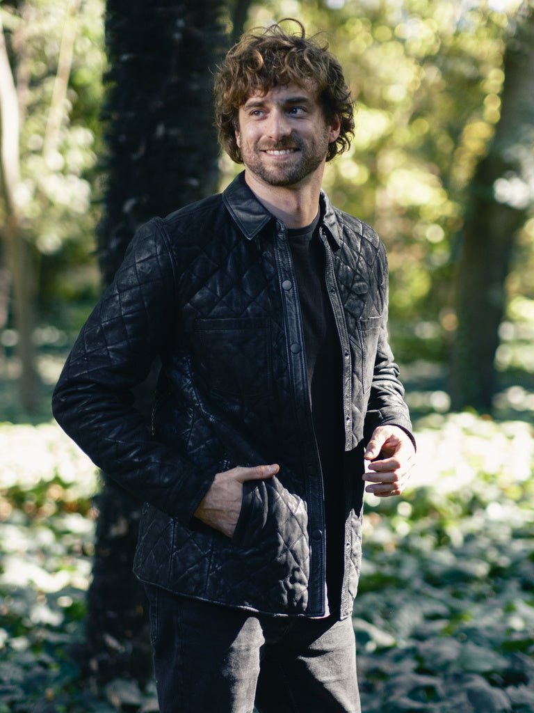 Chaqueta Atlas Negro Nobuck - Bor spa