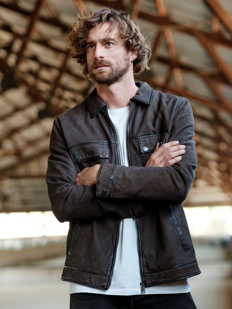 Chaqueta Cuero Álamo Cafe Unisex - Bor spa