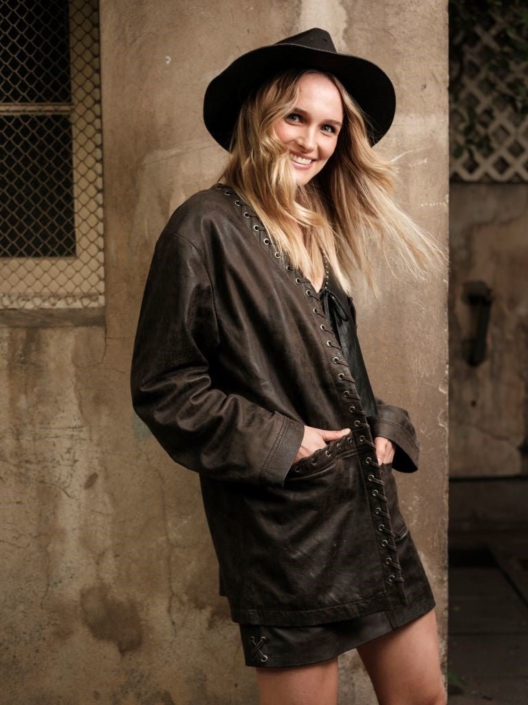 Chaqueta Cuero Western - Bor spa