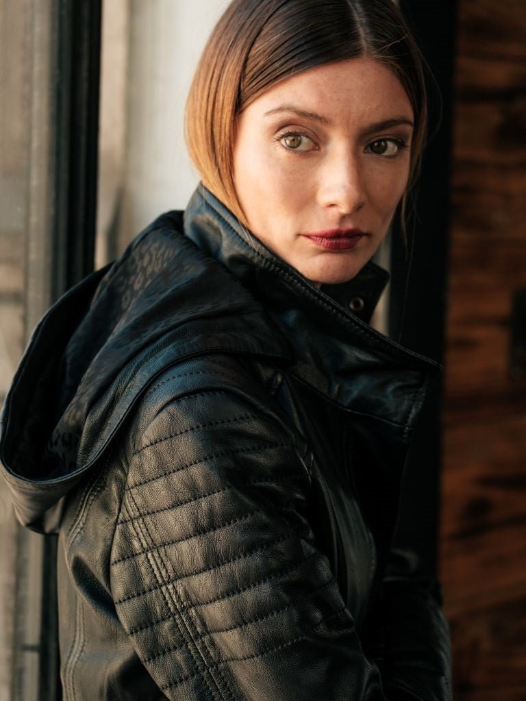 Chaqueta de Cuero Acacia Color Café - Bor spa
