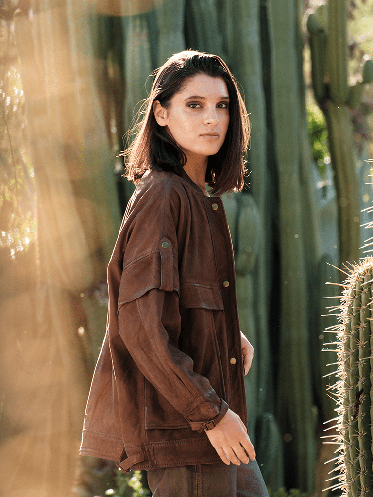 Chaqueta Holly Copia en cuero premium — BOR Boutique