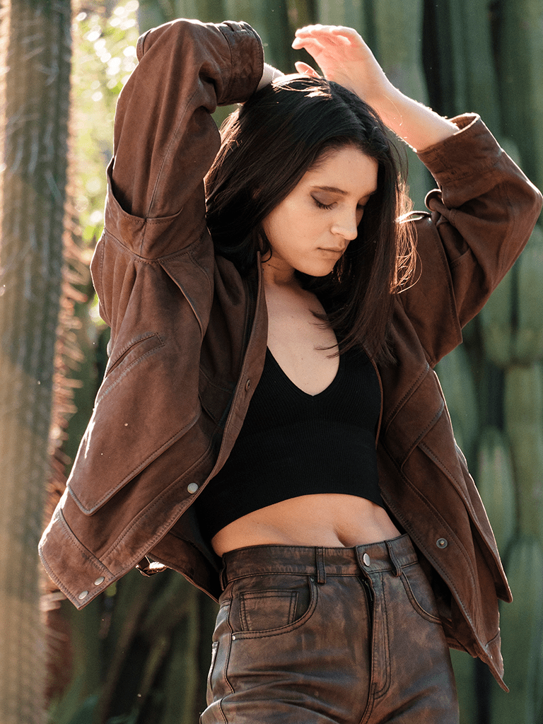 Chaqueta Holly Copia en cuero premium — BOR Boutique