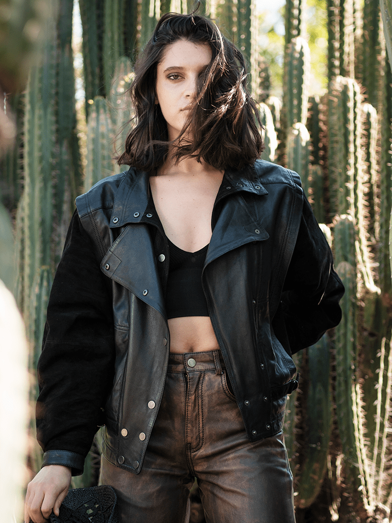 Chaqueta Ivy Copia en cuero premium — BOR Boutique