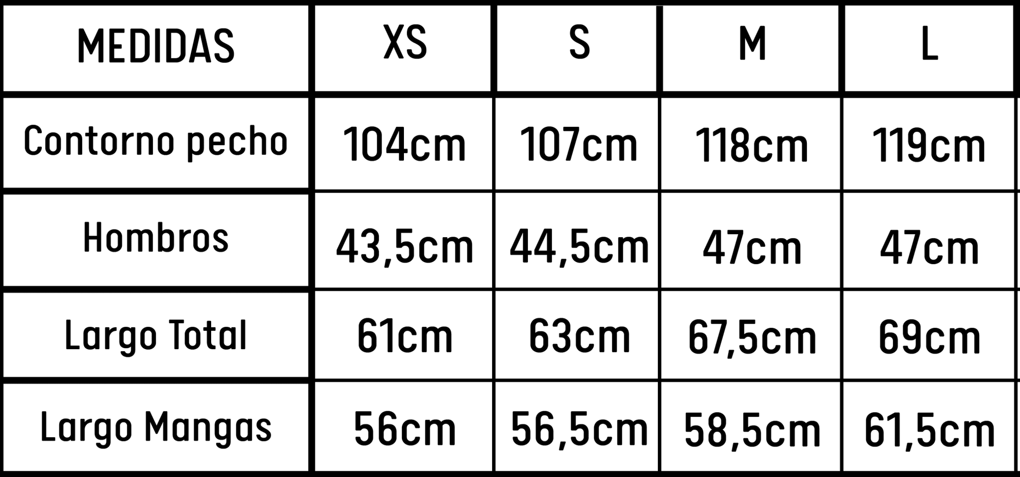 medidas Chaqueta Reversible Terra Cafe - gamuza y cuero