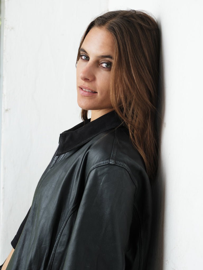 Chaqueta Reversible de Cuero y Gamuza Terra Negra - Bor spa