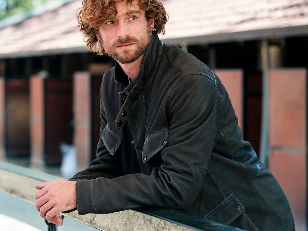 Chaqueta Borbu Verde en cuero premium — BOR Boutique