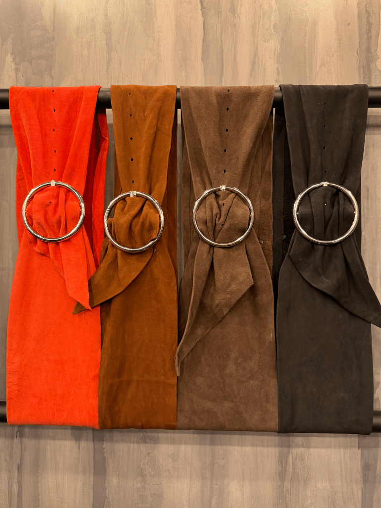 Cinturón Gamuza Colores - Bor spa