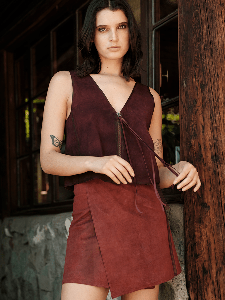 Mini Envolvente Reversible Copia en cuero premium — BOR Boutique