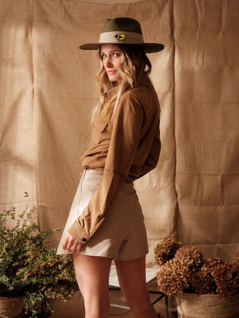 Mini Short Ficus Beige - Bor spa