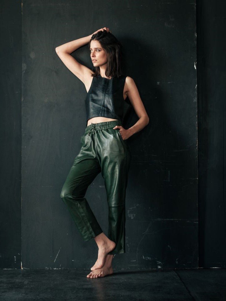 Pantalón de cuero Baggy