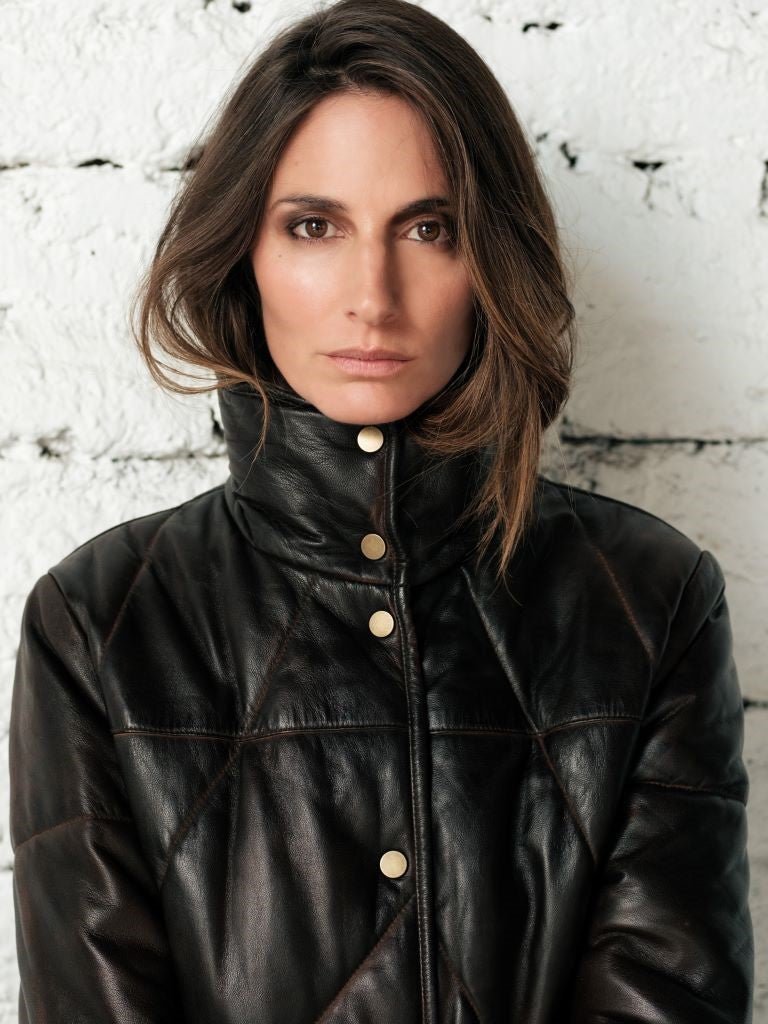 Puffa cuero Café - Bor spa