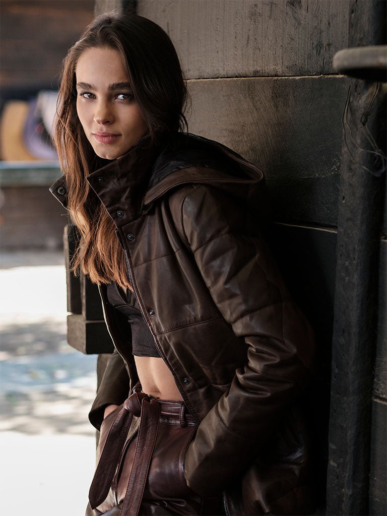 Puffa Pandora Cafe en cuero premium — BOR Boutique