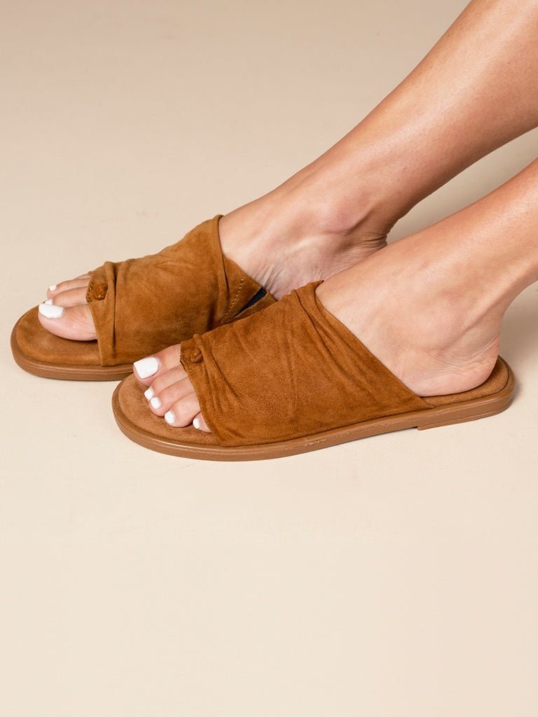 Sandalias Gamuza Cuarzo Camel - Bor spa