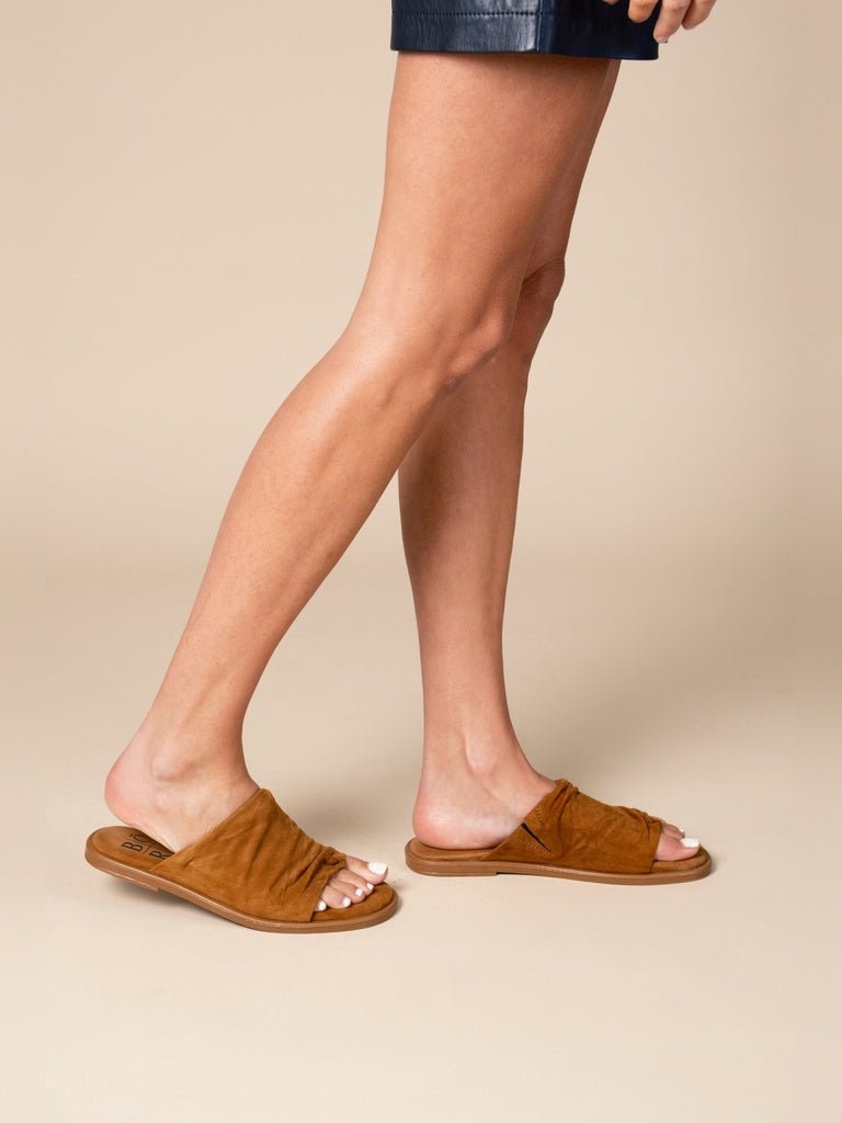 Sandalias Gamuza Cuarzo Camel - Bor spa