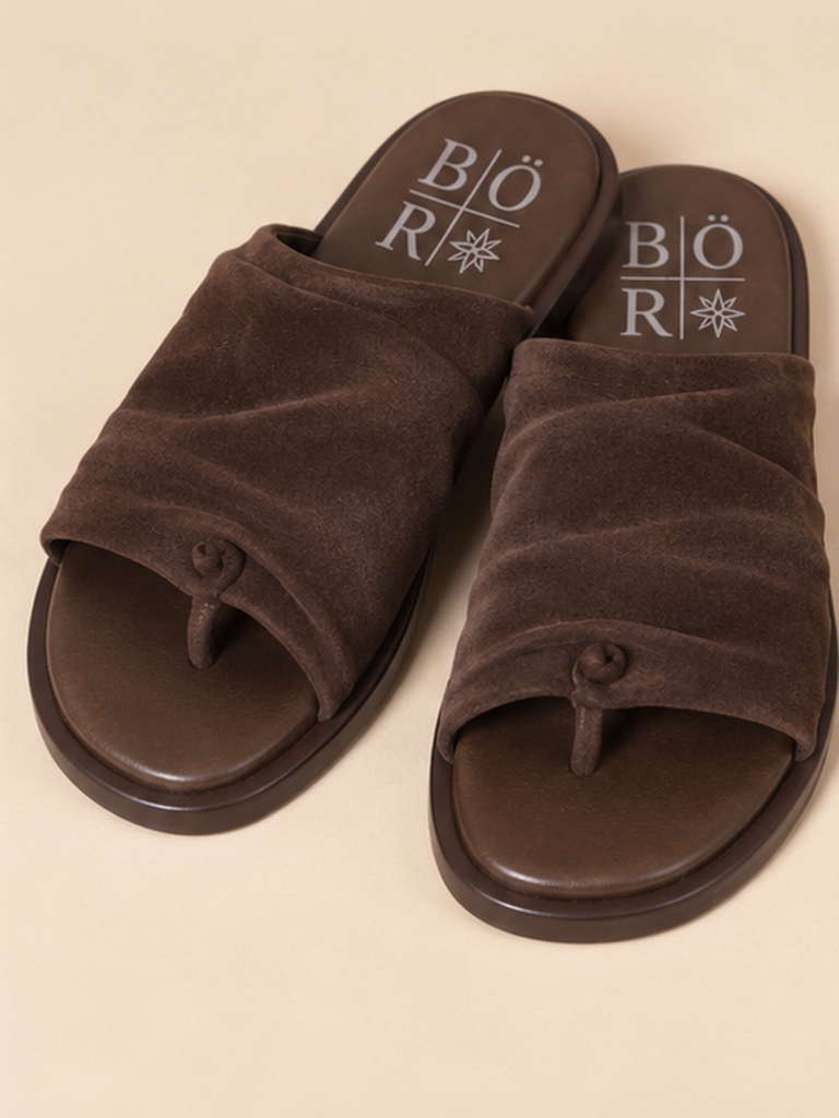 Agata Bordeaux Leather Sandal