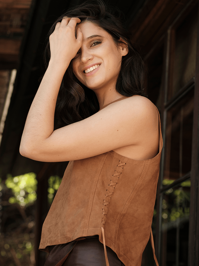 Top Cuero Sabina Sedona Camel - Bor spa