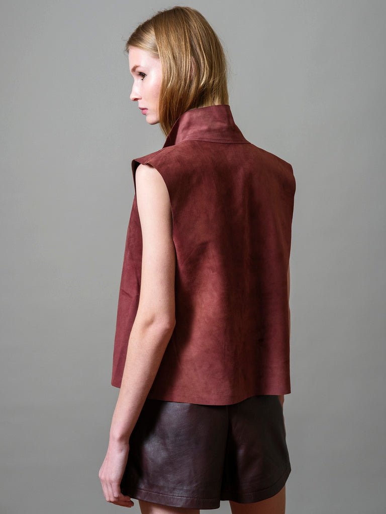Top Mila Reversible Color Burdeo - Bor spa