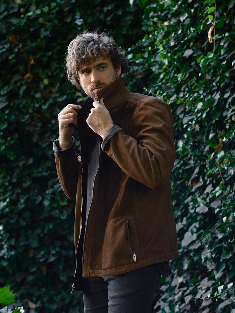 Terra Reversible Brown Leather Jacket